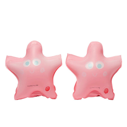 Aripioare înot copii, gonflabile, Steluțe roz, Sunnylife