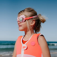 Ochelari de înot mini pentru copii, Melody the Mermaid Neon Strawberry, SUNNYLiFE