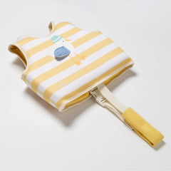 Vestă de înot pentru copii, 2 - 3 ani, Sammy the Seagull Mustard Stripe, SUNNYLiFE