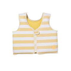 Vestă de înot pentru copii, 3 - 6 ani, Sammy the Seagull Mustard Stripe, SUNNYLiFE
