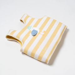 Vestă de înot pentru copii, 3 - 6 ani, Sammy the Seagull Mustard Stripe, SUNNYLiFE