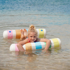 Hamac plutitor, 115 cm, Pool Side Pastel Gelato, SUNNYLiFE