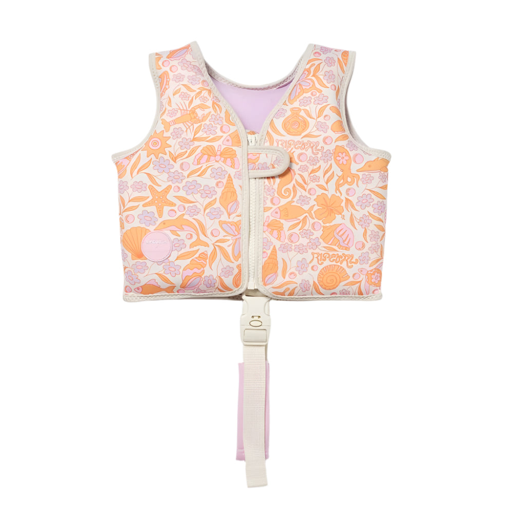 Vestă de înot pentru copii, 1-2 ani, Ocean Magic Pink, SUNNYLiFE × Rip Curl