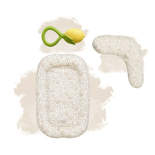 Set Ritual Primul An - Baby Nest, Pernă de alăptat, Jucărie dentiție - Lierre
