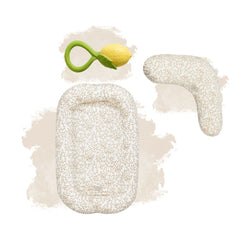 Set Ritual Primul An - Baby Nest, Pernă de alăptat, Jucărie dentiție - Lierre
