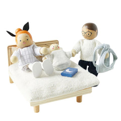 Figurine, textile, 7 piese, Familie pentru casa de păpuși, Le Toy Van