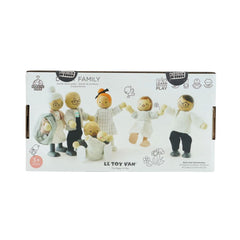 Figurine, textile, 7 piese, Familie pentru casa de păpuși, Le Toy Van