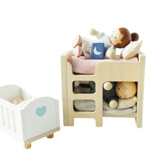 Figurine, textile, 7 piese, Familie pentru casa de păpuși, Le Toy Van