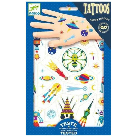 Tatuaje temporare pentru copii, Spațiu, Djeco