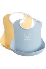 BabyBjorn - Set 2 bavete, Powder Yellow/ Powder Blue