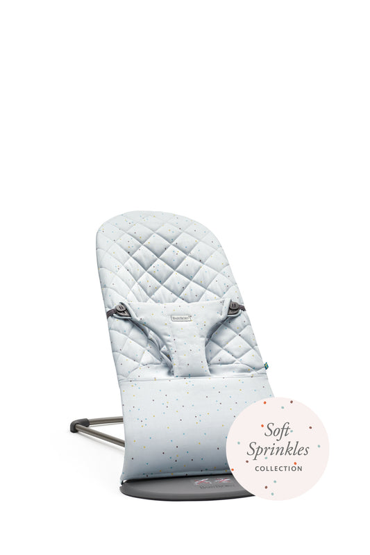 BabyBjorn - Balansoar Bliss Blue Sprinkles, Bumbac - Editie Limitata