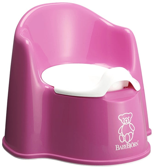 BabyBjorn – Olita cu protectie spate Potty Chair Grey Pink