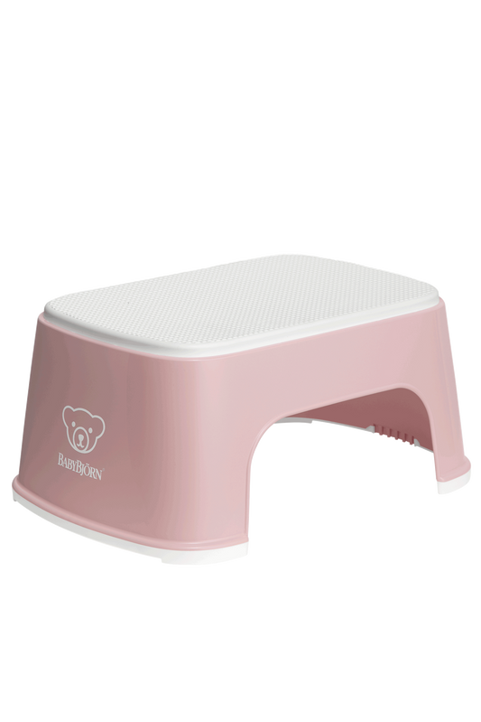 BabyBjorn – Treapta inaltator pentru baie – Step Stool – Powder Pink / White