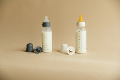 BIBS - Set complet biberon anticolici PP fara BPA, 270 ml, Latex, Baby Blue