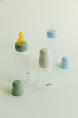 BIBS - Set complet biberon anticolici PP fara BPA, 270 ml, Silicon, Blush