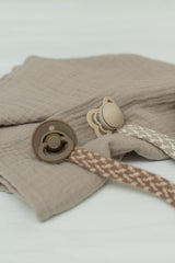 Bibs - Lantisor clip pentru suzeta, Blush/Ivory
