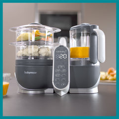 Babymoov - Robot multifunctional 5 in 1 Nutribaby (+) Industrial Grey