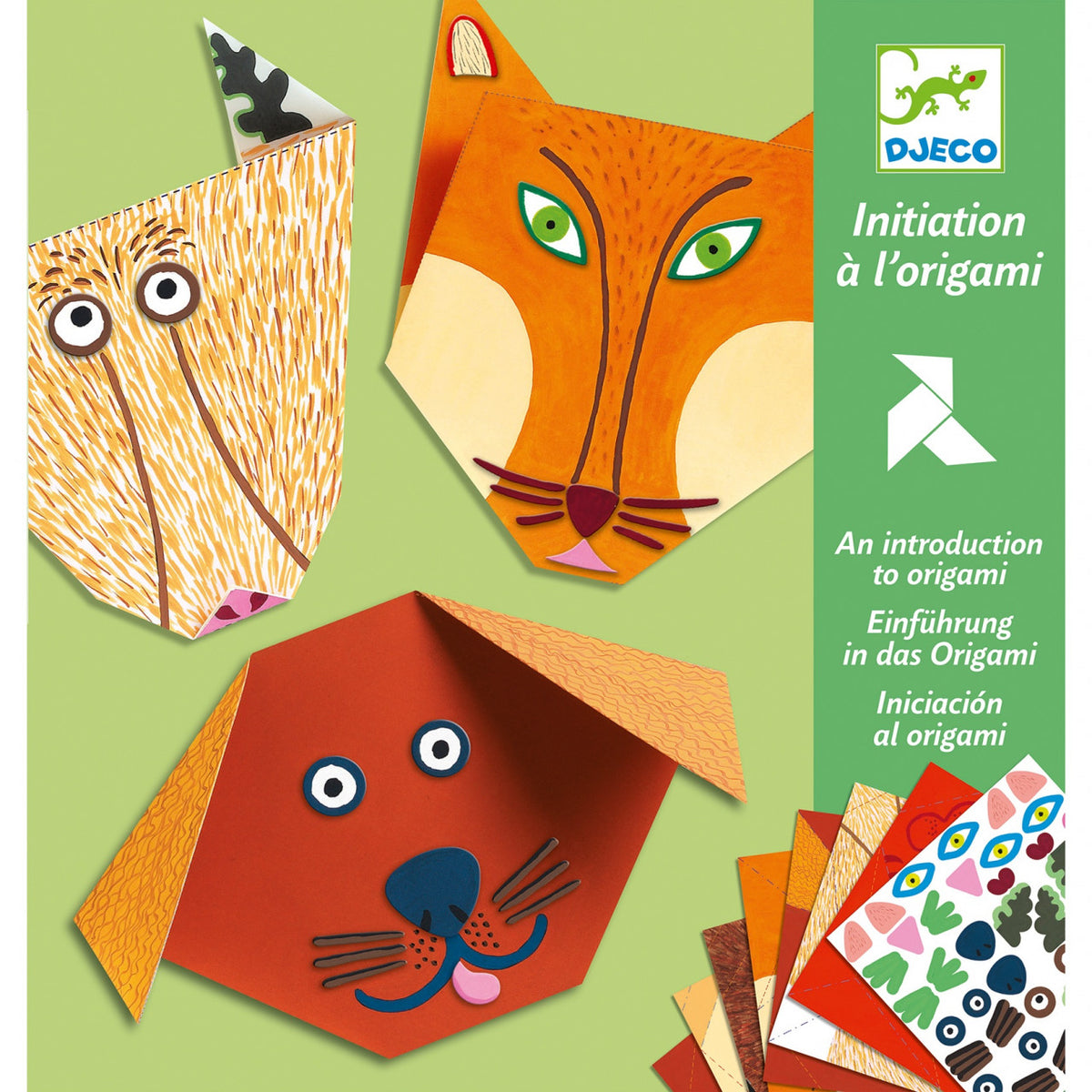 Set creativ, Origami pentru începători, Animale, Djeco