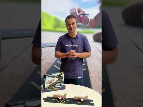 Pistă de avion de jucărie, cauciuc, Aeroport cu avion din lemn, Waytoplay